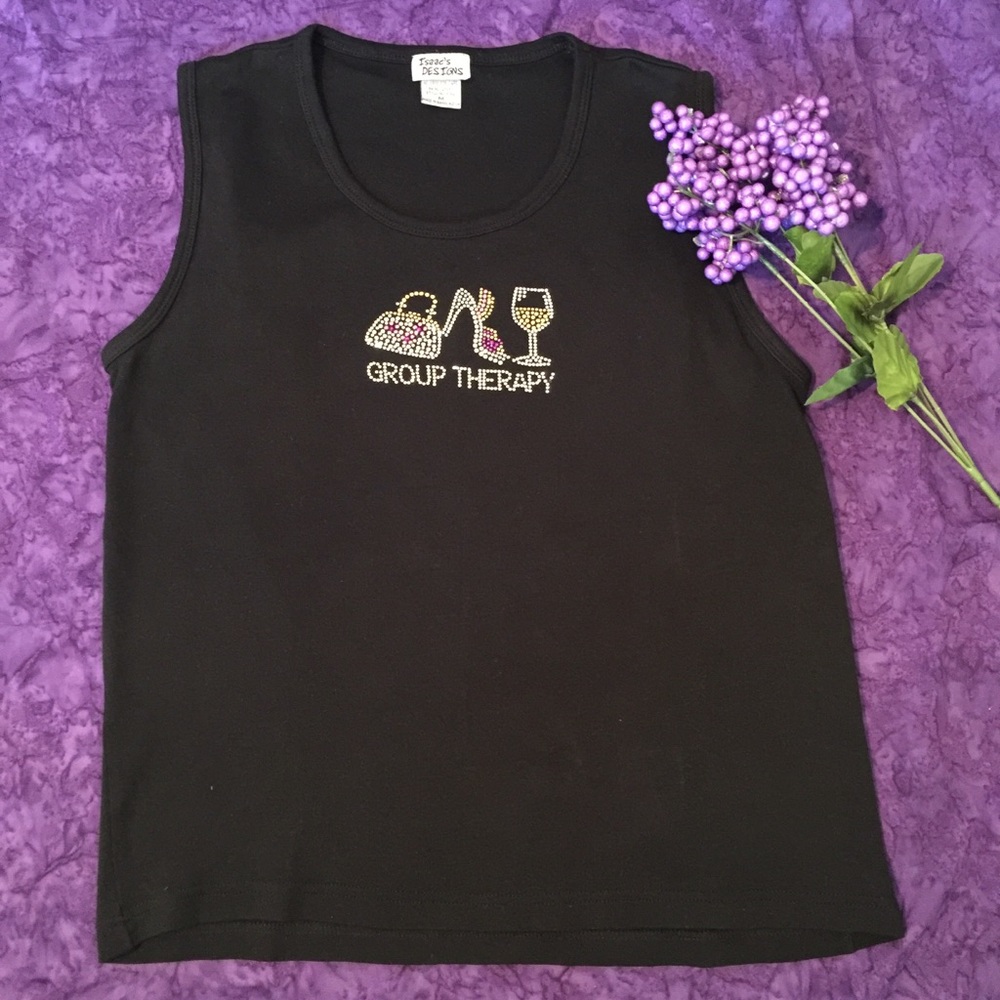 Studded Sleeveless T-Shirt by Isaac’s Designs